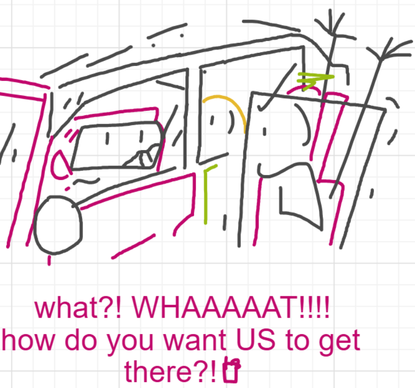 A panel from I've Been Everywhere, Man, episode nine of the Board Boards object show by Furretwalk/WalkingFurret.